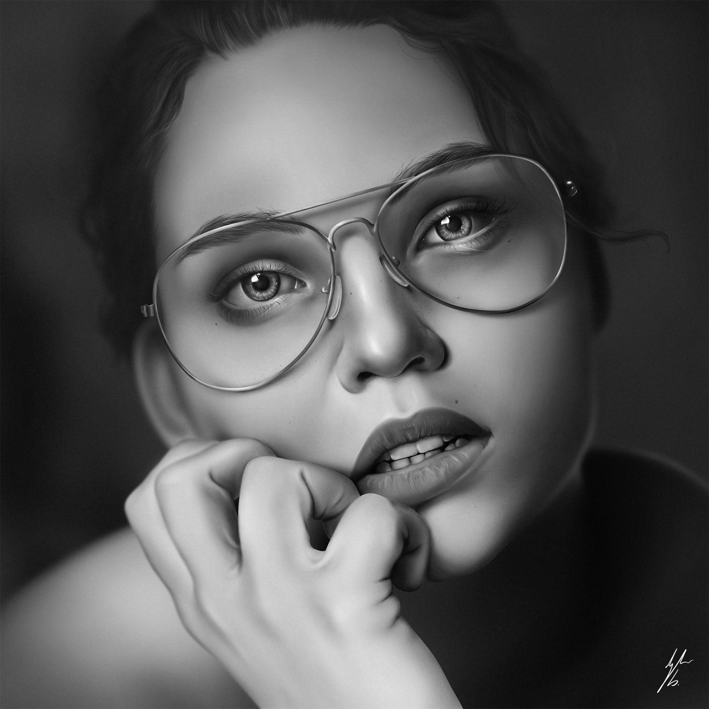 Dylan Barnard glasses girl